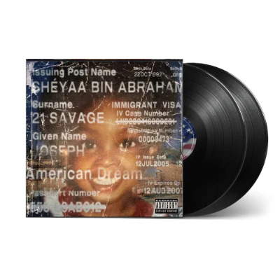 21 Savage - American Dream (Standard Black 2LP Vinyl)