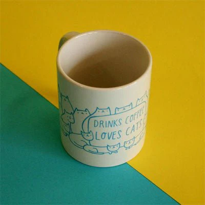 Able & Game - Drinks Coffee Loves Cats Mug
