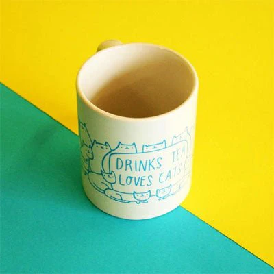 Able & Game - Drinks Tea Loves Cats Mug