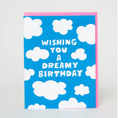 Ashkahn Card - Wishing You A Dreamy Birthday