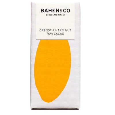Bahen & Co Chocolate - Orange & Hazelnut 70% Cacao