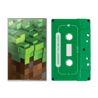 C418 Minecraft Volume Alpha (Green Sonic Opaque w/ White Ink Cassette)