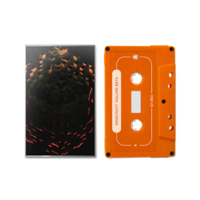 C418 Minecraft Volume Beta (Red or Orange Random Opaque Colour w/ White Ink Cassette)