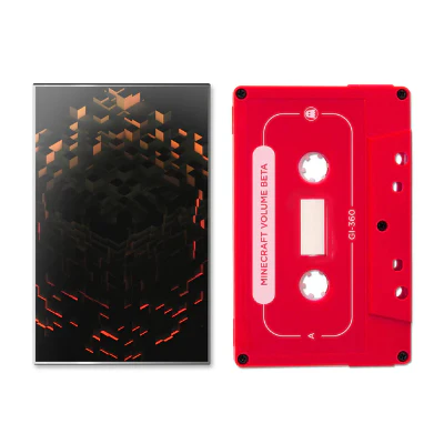 C418 Minecraft Volume Beta (Red or Orange Random Opaque Colour w/ White Ink Cassette) - Image 2