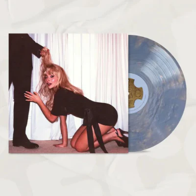Carpenter, Sabrina - Man's Best Friend (Deluxe Luxe Packaging Iridescent Blue Coloured Vinyl With Heart Medallion) (Damaged Sleeve Copies)