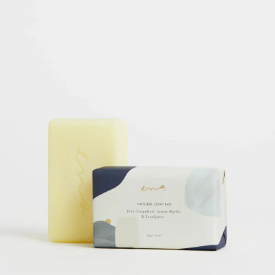 Ena - Natural Soap Bar 200gm (Pink Grapefruit, Lemon Myrtle & Eucalyptus)