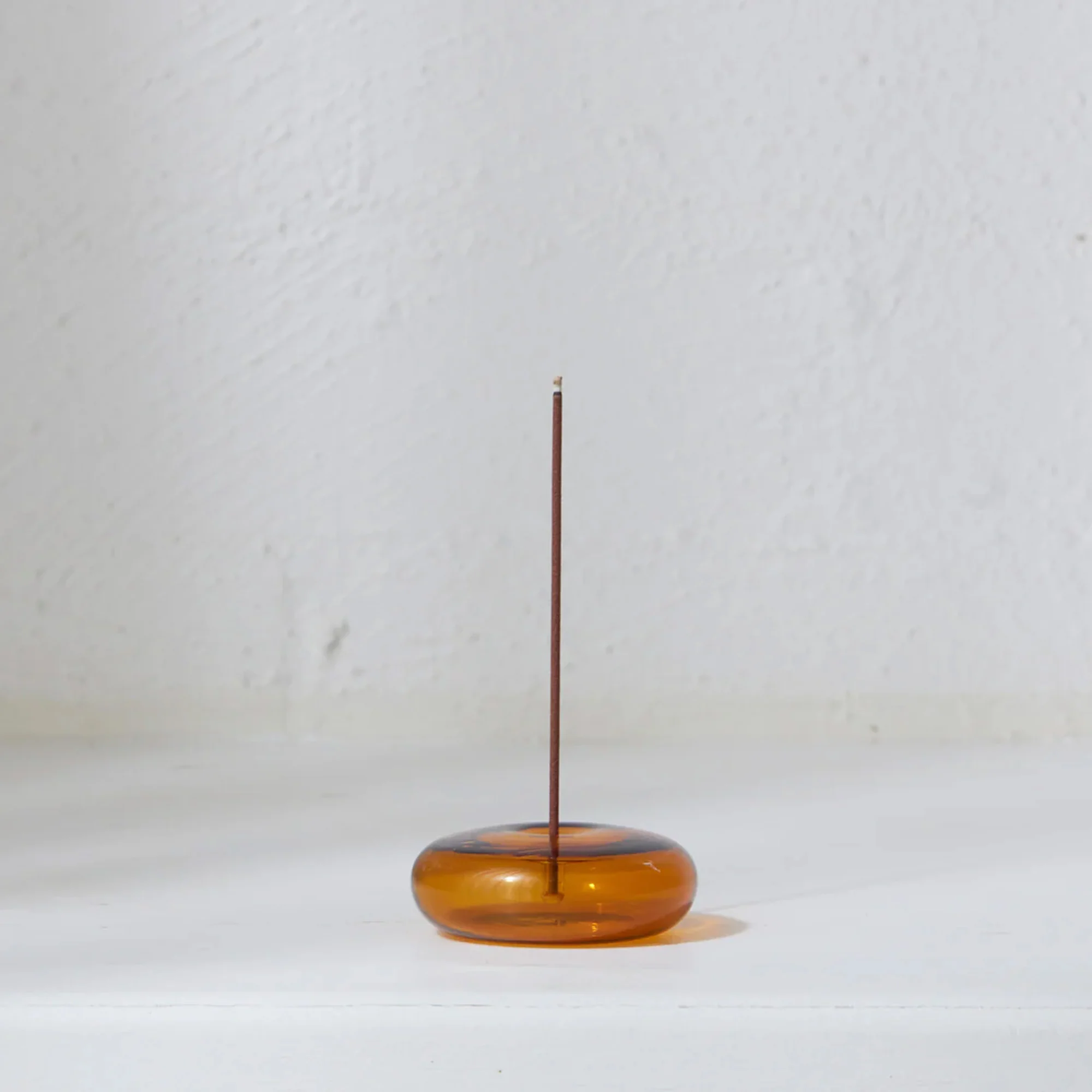 Gentle Habits - Glass Vessel Incense Holder (Amber) - Image 2