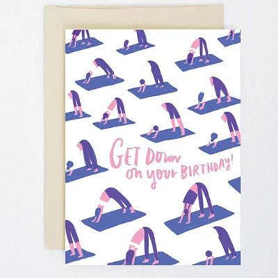 Hello Lucky Card - Get Down Yoga Birthday