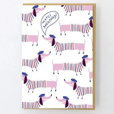 Hello Lucky Card - Merci Frenchie