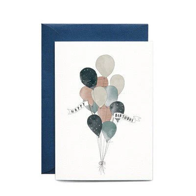 In The Daylight Card - Happy Birthday Balloons