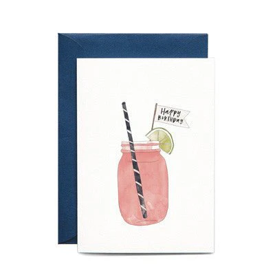 In The Daylight Card - Happy Birthday Mason Jar