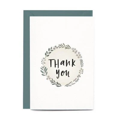 In The Daylight Card - Thank You Wreath