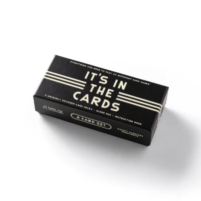 It's In The Cards Playing Card Game Set - Brass Monkey
