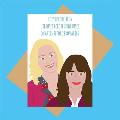 Meet Me In Shermer Card - Hoes Before Bros Parks & Recreation