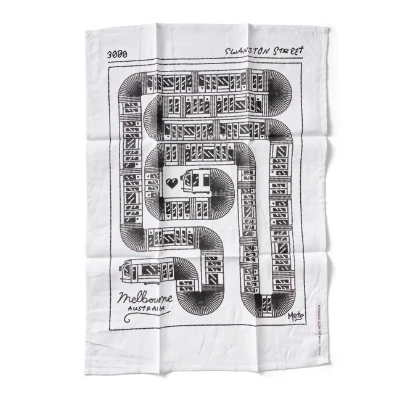 Mixed Business Tea Towel - Snake Tram