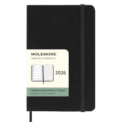 Moleskine 2026 12 Month Weekly Pocket Hardcover Diary