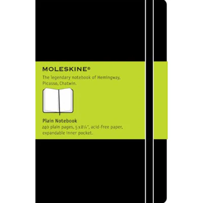 Moleskine Notebook - Classic Hard Cover Large Plain Black