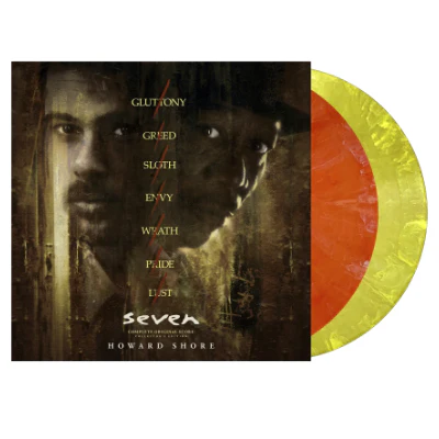 Seven (Se7en) - Original Motion Picture Score by Howard Shore ("Gluttony & Greed" Orange & Yellow Coloured 2LP Vinyl)