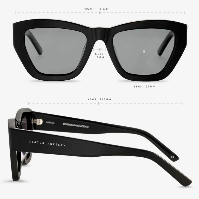 Status Anxiety - Mirage Sunglasses (Black)