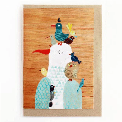 Surfing Sloth Card - Bird King