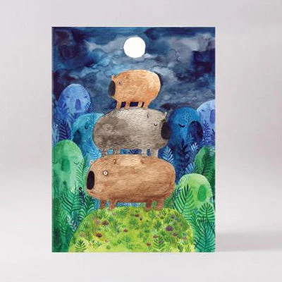 Surfing Sloth Card - Wombats